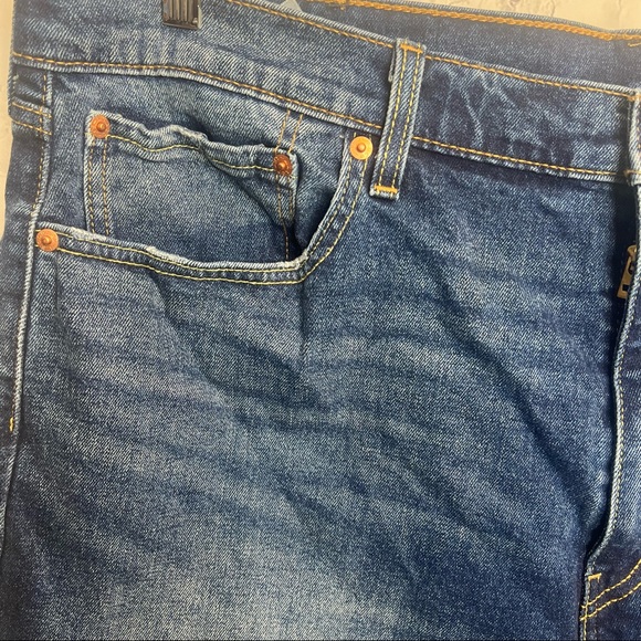Levi’s Men’s Sz 40 502 Blue Denim HighWaist Bermuda Jean Shorts - Picture 3 of 8